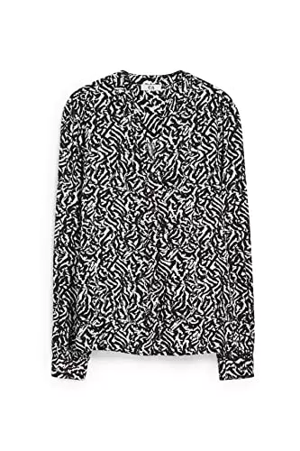 C&A Camicetta da donna a forma di conchiglia con scollo Henley