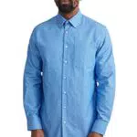 C&A Camicia da uomo a maniche lunghe, Blu, M