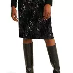 C&A Gonna da donna elasticizzata lucida stile pencil