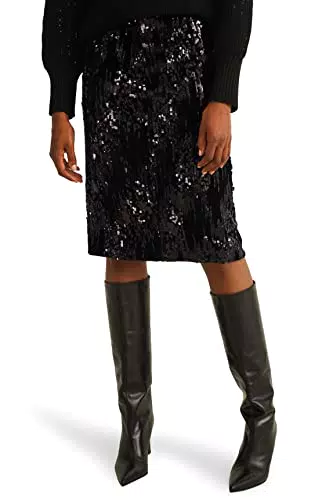 C&A Gonna da donna elasticizzata lucida stile pencil