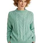 C&A - Maglione da donna girocollo con motivo a treccia