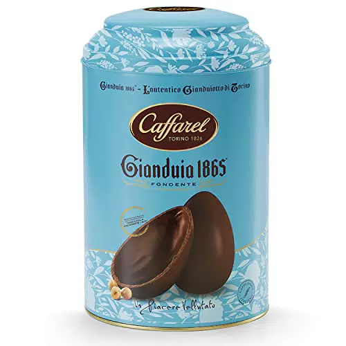 Caffarel Gianduia 1865 Uovo Gianduia Cioccolato Fondente con Nocciole Italiane IGP