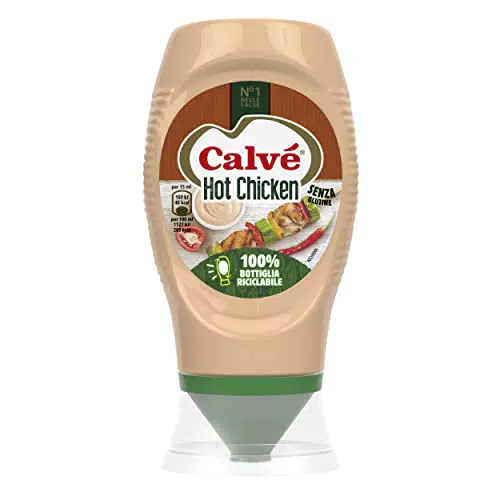 Calvé Salsa Hot Chicken in Confezione Top Down da 250 ml