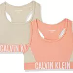 Calvin Klein 2 Pezzi Bralette Reggiseno, Pinkmocha/Lightstone