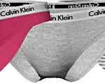 Calvin Klein 3Pk Intimo Stile Bikini, Pink/Grey/Rainer Stripe_Silver
