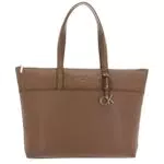 Calvin Klein CK MUST SHOPPER LG W/SLIP PKT, Marrone