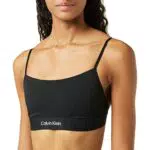 Calvin Klein Unlined Bralette Reggiseno, Black