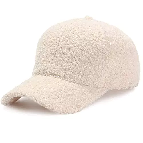 Cappellino da baseball, in pile di lana di agnello, per uomo e donna