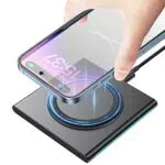 Caricatore Wireless, 15W Rapida Caricabatterie Senza Fili per iPhone 14/14 Pro Max/13/13 Pro Max/12/12 Mini/12 Pro Max/SE/11 Pro Max
