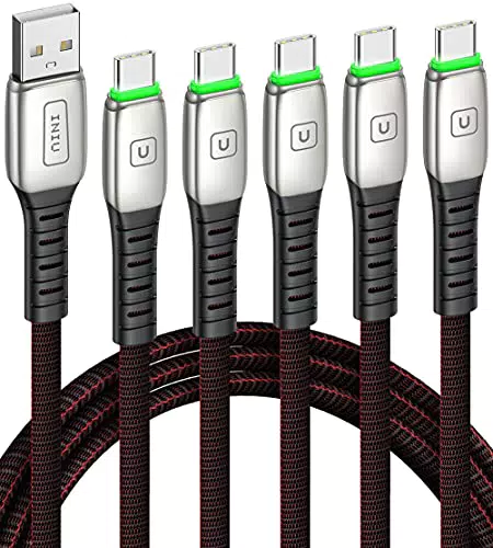 Cavo USB Type-C, INIU Cavo USB C Ricarica Rapida 3, 1A QC Cavo Tipo C in Lega di Zinco Cavi Dati Compatibili con Samsung S21 S20 Note 20 Ultra LG Google Huawei Xiaomi OPPO ECC