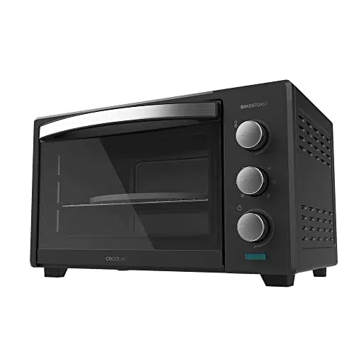 Cecotec Forno elettrico da Tavolo Multifunzione Bake&Toast 3000 4Pizza Black Gyro. 1600 W