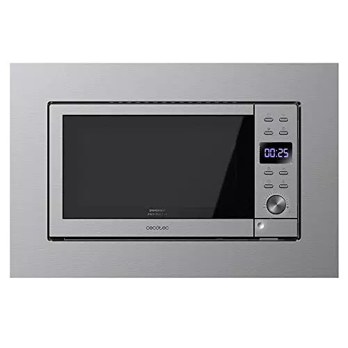 Cecotec Microonde da incasso Digital GrandHeat 2000, acciaio