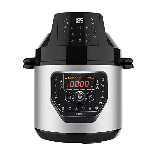 Cecotec Pentola programmabile con testa friggitrice ad aria GM H Fry. Robot da cucina multifunzione