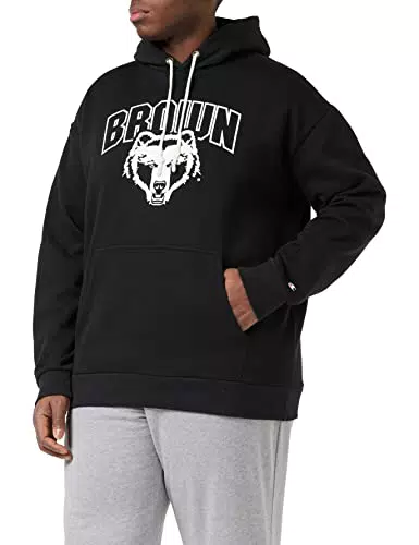 Champion College, Felpa con cappuccio Uomo, Nero, S
