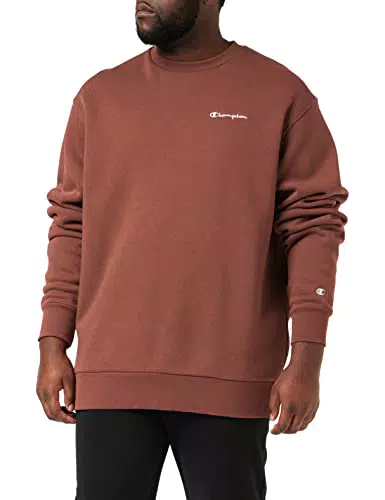 Champion Eco Future Fleece Crewneck, Felpa Uomo, Marrone