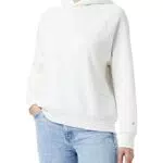 Champion Eco Future - Fleece, Felpa con cappuccio Donna, Crema, XXL