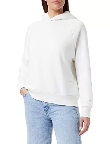 Champion Eco Future - Fleece, Felpa con cappuccio Donna, Crema, XXL