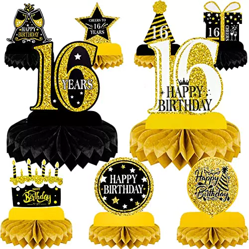 CHENEVER Set di 9 Decorazioni per Il 16° Compleanno