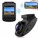 CHORTAU Telecamera per Auto WiFi Full HD 1080P, Dashcam Schermo da 2 pollici 170 ° Grandangolo