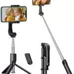 CIRYCASE Bastone Selfie Treppiede, 3 In 1 Portatile & Estensibile Mini Selfie Stick con Telecomando Bluetooth Staccabile