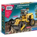 Clementoni - 19139 - Laboratorio Di Meccanica - Buldozzer - Made In Italy - Set Costruzioni Per Bambini 8 Anni - Gioco Scientifico