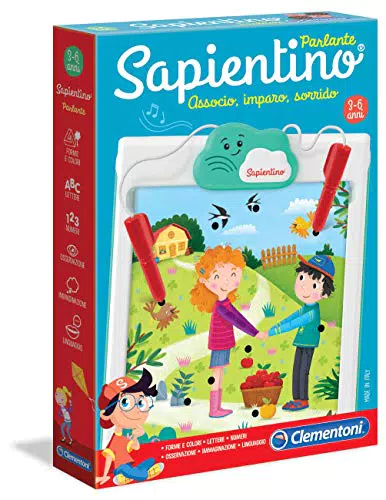 Clementoni Sapientino Parlante New Gioco Educativo, Multicolore
