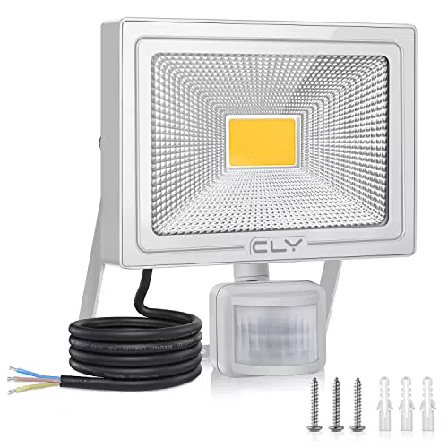 CLY 50W Faretto LED da Esterno con Sensore di Movimento