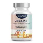 Collagene e Acido Ialuronico + Coenzima Q10, con Vitamina C e Zinco, 60 Capsule