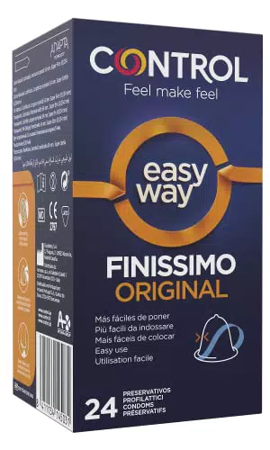 CONTROL EasyWay Finissimo Original preservativi sottili con linguetta per indosso rapido - 24 profilattici