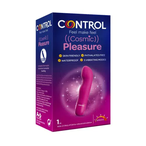 Control Mini Stimolatore con Forma Leggermente Curva COSMIC PLEASURE