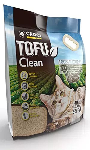 Croci Lettiera Tofu Clean 10L - Lettiera Gatti agglomerante