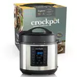 Crock-Pot Express Multicooker 5.6 Lt, Adatta Fino A 6 Persone, Programmabile, 12 Funzioni Pre-Impostate, Cottura A Pressione, Slow Cooker E Rosolatura, Funzione Warm Automatica, Argento-Nero