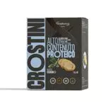 Crostini Proteici - Croccanti Crostini all'Olio di Oliva con 20g di Proteine - 3 Confezioni da 50g