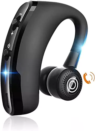 Cuffie Bluetooth, 25 Ore di Conversazione Auricolare Bluetooth Wireless Mono con Microfono HD CVC8.0 Riduzione del Rumore di Cuffie Bluetooth Ruotabile 297° per Lavorando/Guida