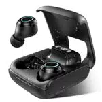 Cuffie Bluetooth 5.1, Auricolari Bluetooth Wireless con Micofono, Cuffiette Bluetooth con Stereo HiFi, Display LED, Fino a 35h di Autonomia, Cuffie Sport In-Ear Senza Fili per Running, Lavoro, Giochi