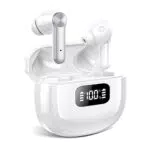 Cuffie Bluetooth, Auricolari Bluetooth 5.1, Suono Stereo, Controllati Al Tocco, 40 Ore di Riproduzione con Display di Potenza a LED