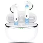 Monyhigh Cuffie Bluetooth Auricolari Bluetooth 5.3 con 4 HD Microfono, nero