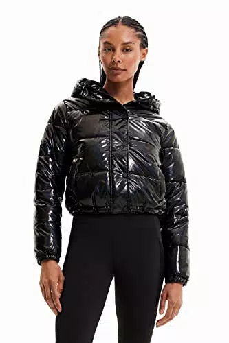 Desigual Padded_KIRKENES, 2002 Anthracite Cappotto Corto Imbottito