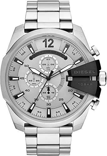 Diesel Orologio Mega Chief da uomo con bracciale in acciaio inossidabile, DZ4501