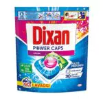 Dixan Power Caps Color, Detersivo Lavatrice in Capsule, 60 lavaggi