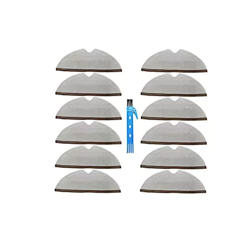 DOKKOO Mop Panni Accessori per Xiaomi Mi mijia Roborock S5 S6 S50 S51 E25 E20 E35 Parti di ricambio per aspirapolvere 12 pezzi Panno per straccio