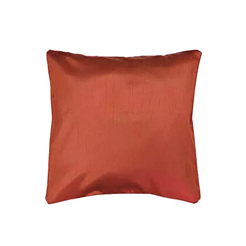 Douceur d'Intérieur, Fodera per cuscino (40 x 40 cm) Shana Terracotta, Shantung