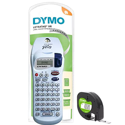 DYMO LetraTag XR Etichettatrice Palmare, Macchina etichettatrice portatile con tastiera in stile ABC