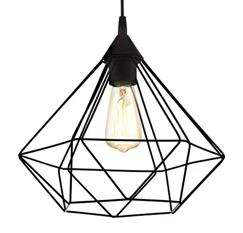 EGLO Lampada a sospensione Tarbes con punto luce vintage in stile retrò