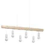 EGLO Lampada a sospensione Townshend, Lampadario sospeso vintage a sei luci dal design industriale