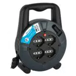 Electraline 49025 Prolunga Elettrica con Avvolgicavo 5 mt