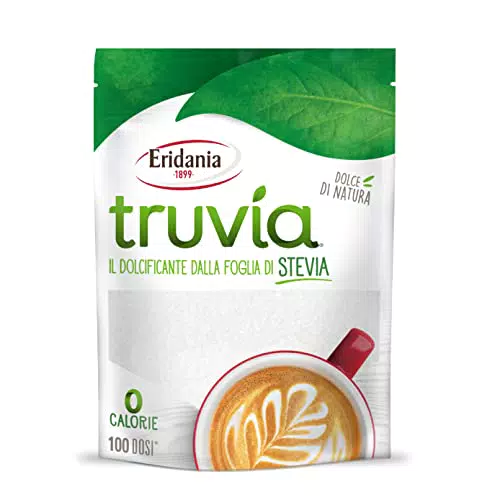 Eridania, Linea Truvía, Dolcificante Naturale Estratto dalle Foglie di Stevia