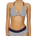 ESPRIT reggiseno costume, righe bianco/blu, 42C