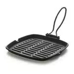 Excelsa Dieta Grill Bistecchiera Quadrata con Manico Pieghevole