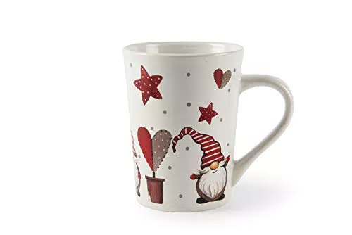 Excelsa Tazza di Natale in ceramica con gnomo